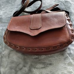 A Brand New Cute All Leather Over The Shoulder Purse