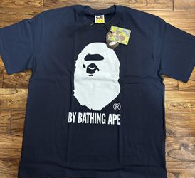 Navy BAPE Ape Head Tee