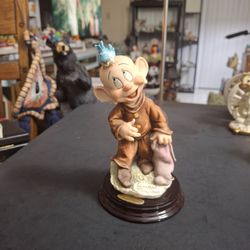 Giuseppe Armani "Dopey's New Friend" Signed 1259C Porcelain Figurine Made In Florence Italy 🇮🇹  Dopey W/A Bluebird Whimsical Tenderness 7" Mint Cond