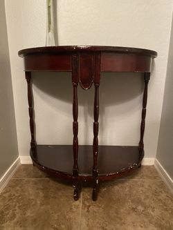 Vintage Half Circle Table