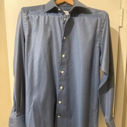 Eton Men’s Contemporary Fit Cotton/Lyocel Sport Shirt