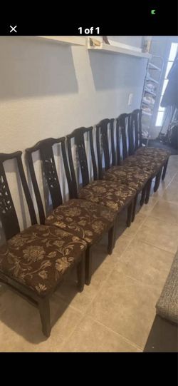 Set of 6 dining room chairs 77407