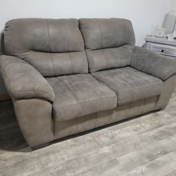 Gray sofa couch