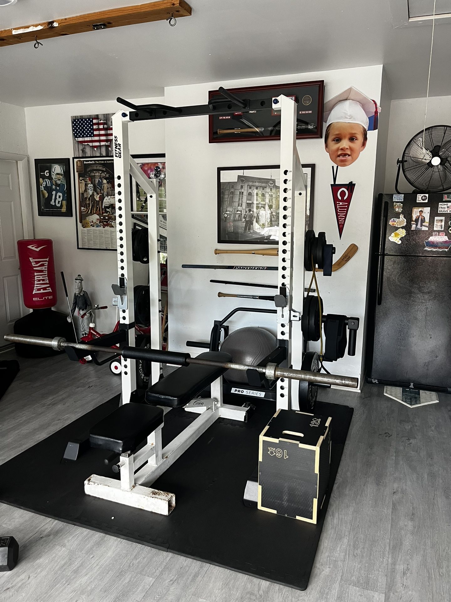 Gym New Rack And Bar And Dumbbells