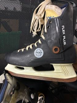 Vintage Micron Meteor Hockey Skates Used Size 10