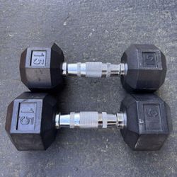 15lb Hex Dumbbell Set