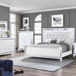 4-Pc Queen Size Bedroom Set. $53 Down Payment