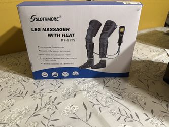 Leg massager with heat