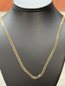 14k Gold Anchor Link Chain 