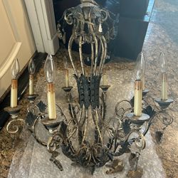 Large Elegant French Chandelier 8 Lights (Longwood - Markham Woods Corridor) 