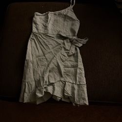 One-shoulder Wrap Mini Dress
