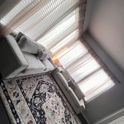 Beige/ Off White Sofa (2) For Sale 