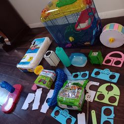 Hamster Cage And Accessories 