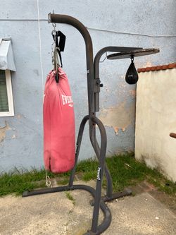 Punching bag stand