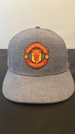 Manchester United New Era Chambray 59FIFTY Fitted Hat - Denim