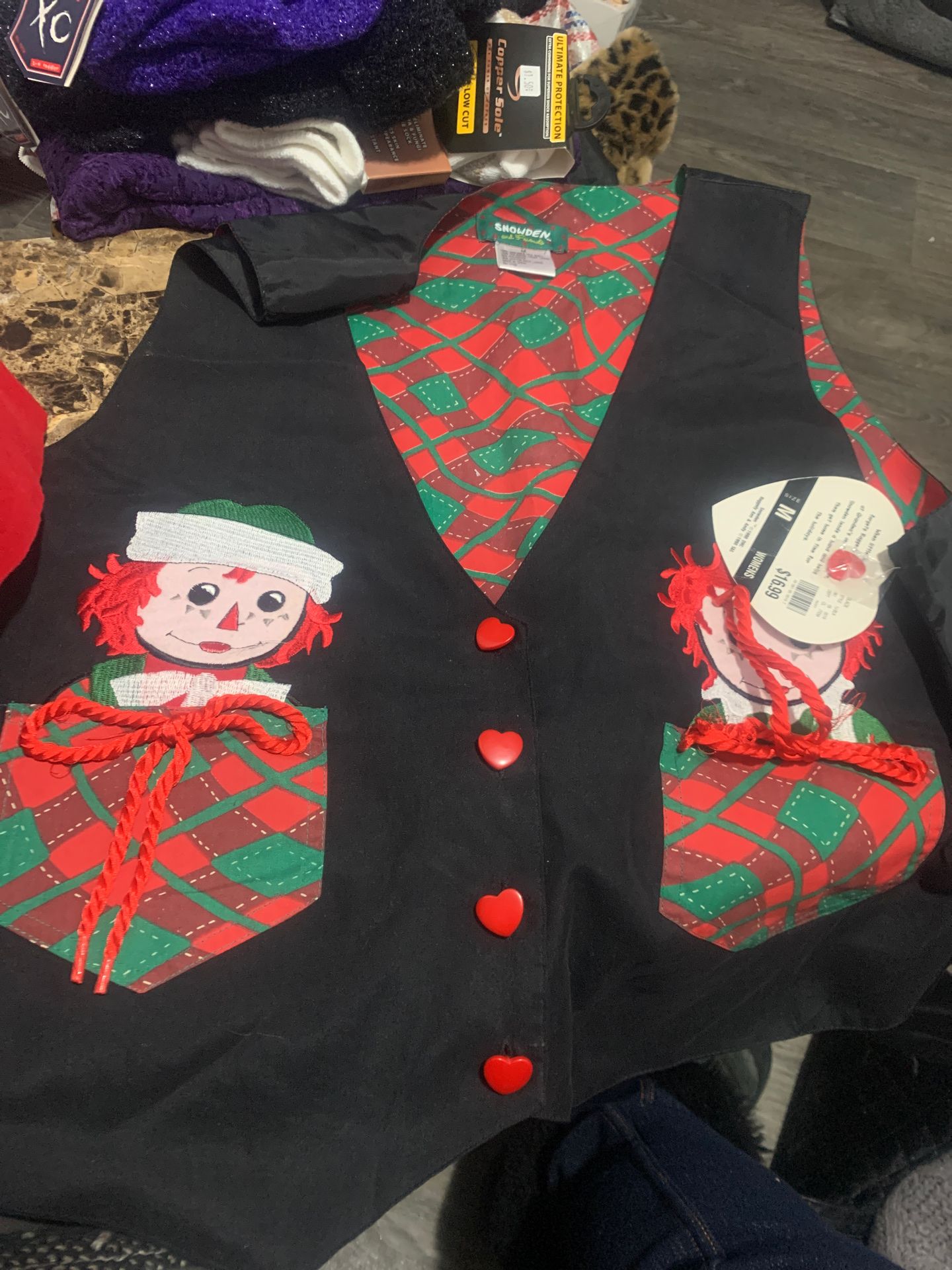 RAGGEDY Ann and ANDY XMAS VEST