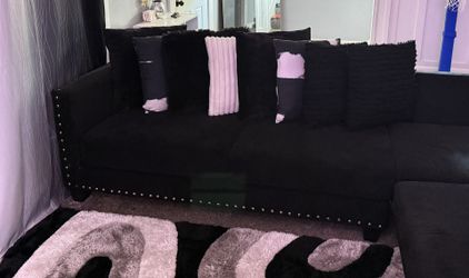 Black L Shaped Couch