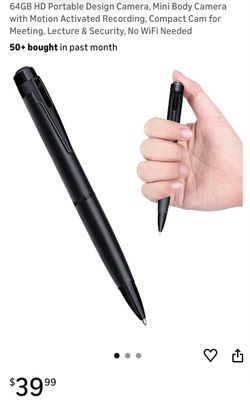 Security Camera Pen - 1080P HD with 64GB Memory