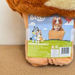 Bluey ( Bingo ) Soft Hooded Plush Throw Blanket 30 X 50