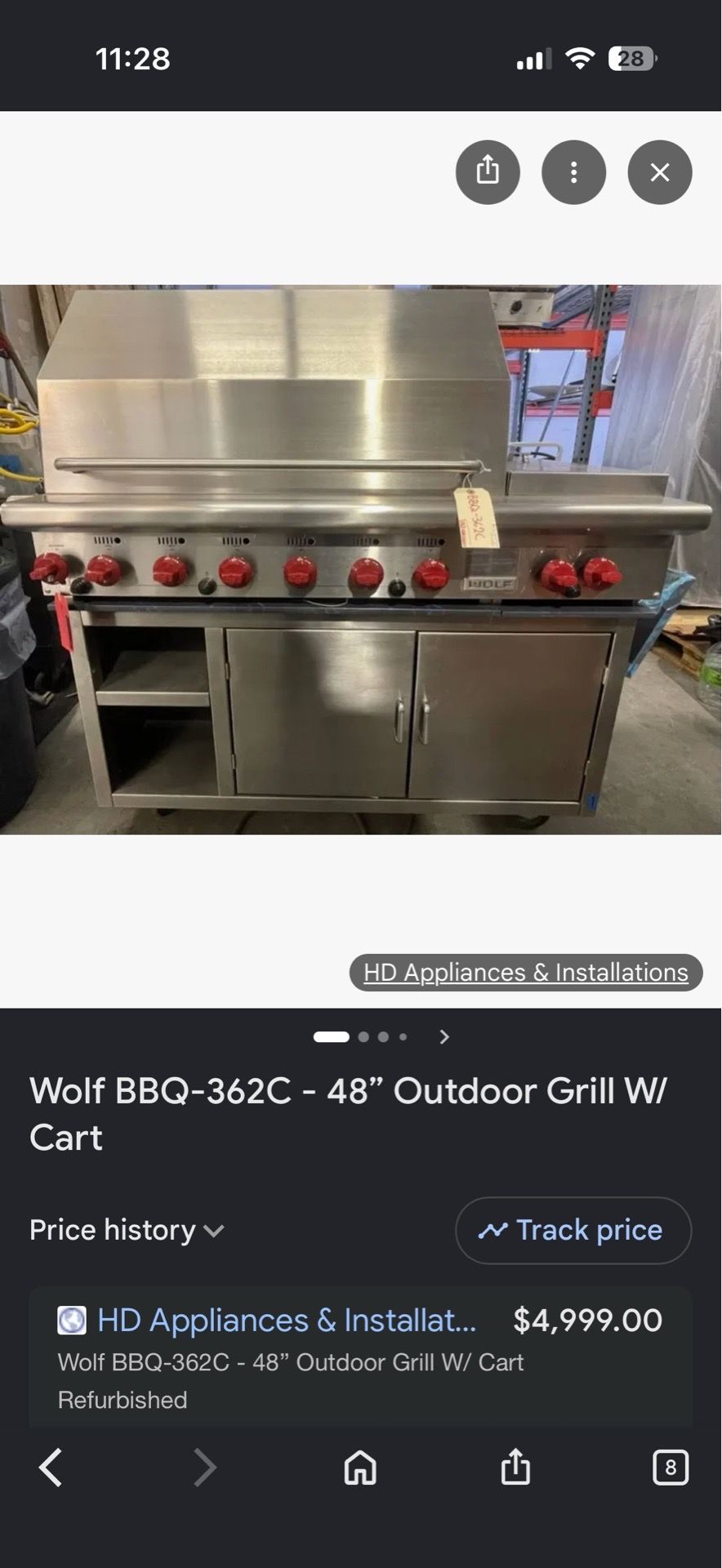 WOLF 48” Gas BBQ / Grill
