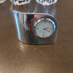French Silver Clock