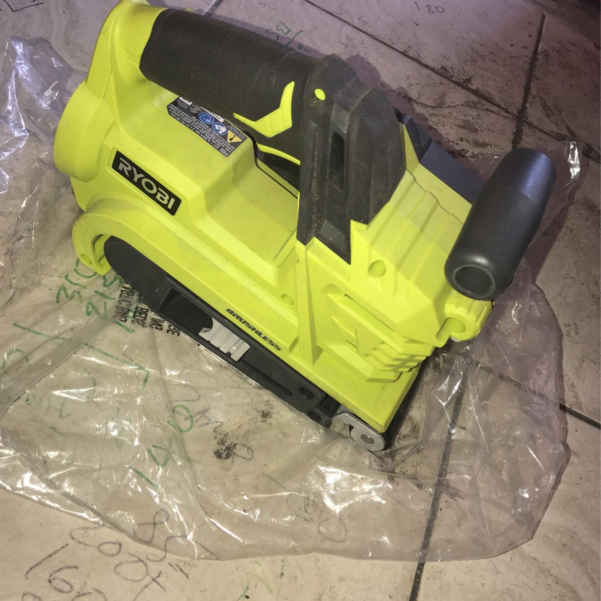 RYOBI 18-Volt ONE+ Cordless Brushless 3 in. x 18 in. Belt Sander