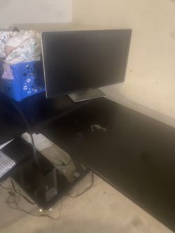 To Brand New Computer Modem And Desk Got Two Keyboards To Come Get It