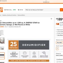 Vassani Dehumidifier