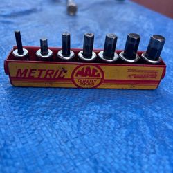 MAC Tools XDS XT34Y 4-10mm 3/8" Drive 7 Piece Metric Hex Allen Socket Set USA