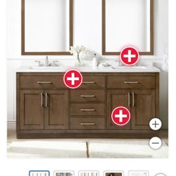 OVE Decors 72" Alonso Bath Vanity in Brown $1,500