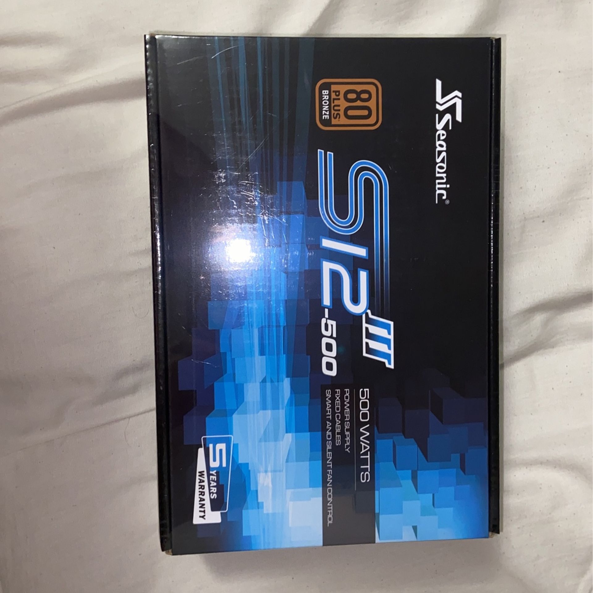 Seasonic - SSR-500GB3, 500W 80+ Bronze PSU, ATX12V/EPS12V, Direct Output, Smart & Silent Fan Control, 5 yr Warranty - Black