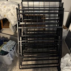2 Metal Collapsible Queen Bed Frame 