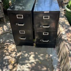 2 filing cabinets