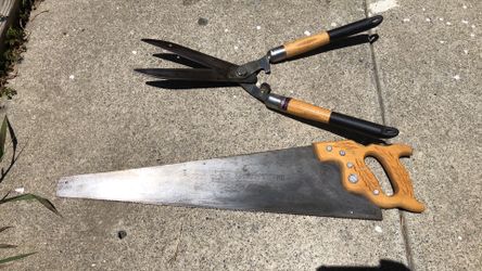 Hand saw and branch cuter both for $30