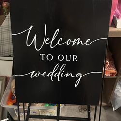 Wedding signage