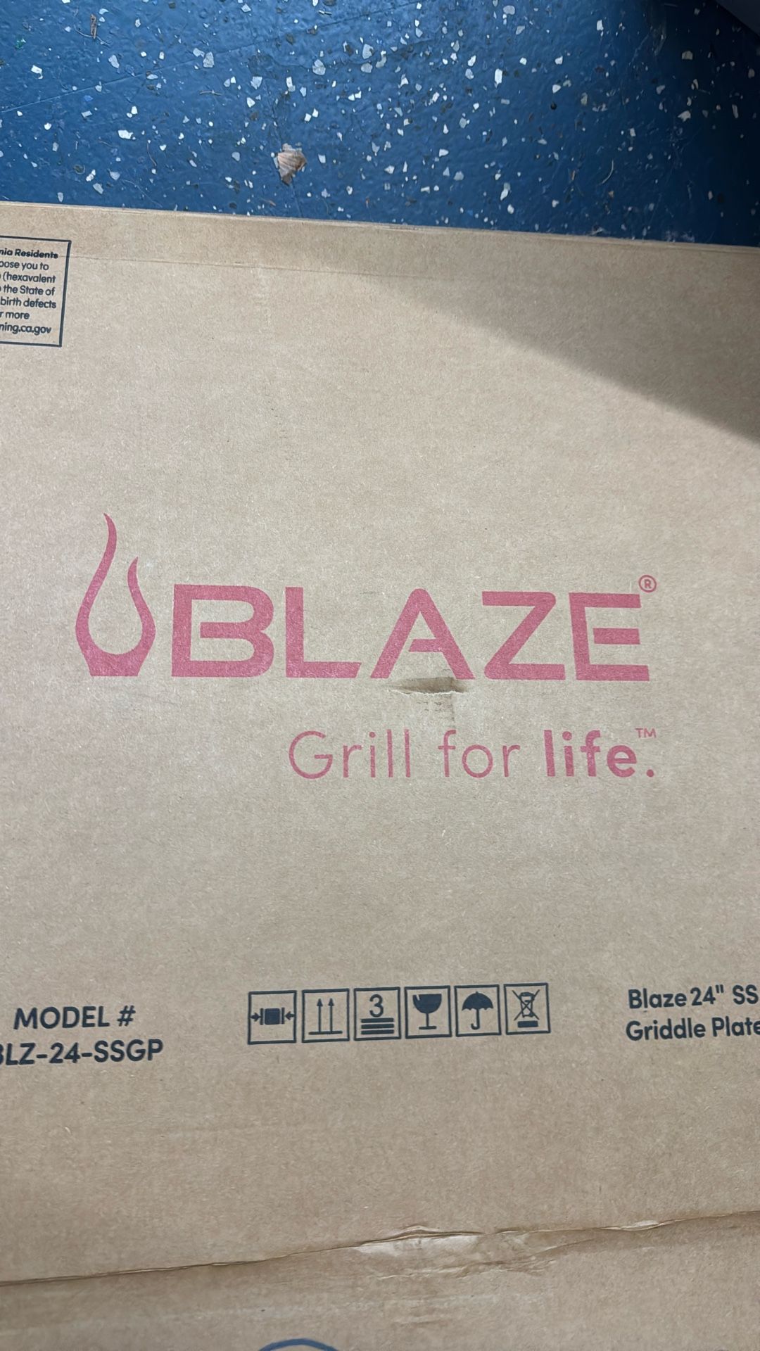 Blaze barbecue griddle plate 24''SS New/ New@ $400