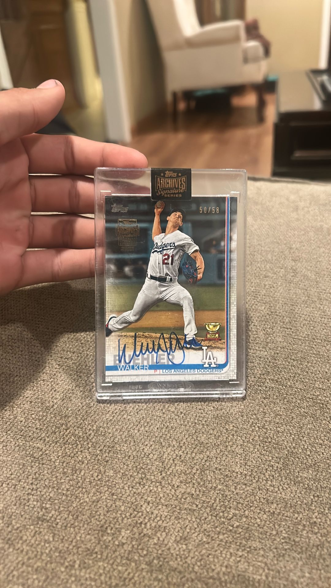 Topps 2022 Archives Walker Buehler Auto 50/58