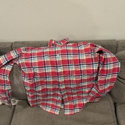 Ralph Lauren Red Plaid S Bottom Up Shirt