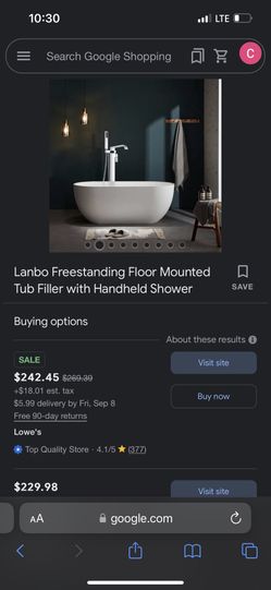 Tub Filler 