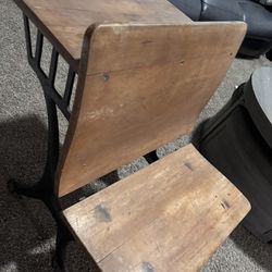 Antique Vintage Schoolroom Desk