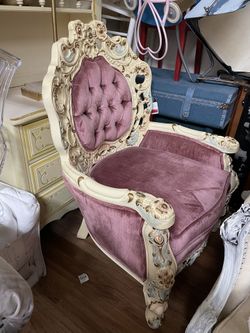 French Velvet Chair