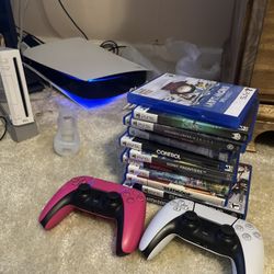 Ps5 1terabyte With 12 Games And 2 Controllers 