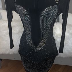 Black Custom Clubwear Dress Worn Once! 