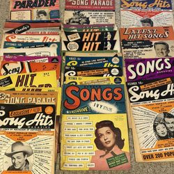 1940s Song Lyrics Magazines