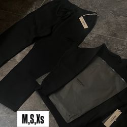 Fear of God Essentials Black Sweatpants & Hoodie – Brand New w/ Tags
