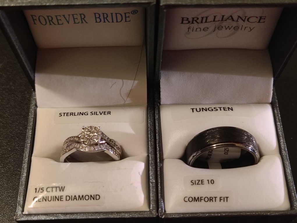 Three Ring Wedding Set