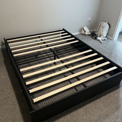 Queen Bed frame With Sliding Drawers 