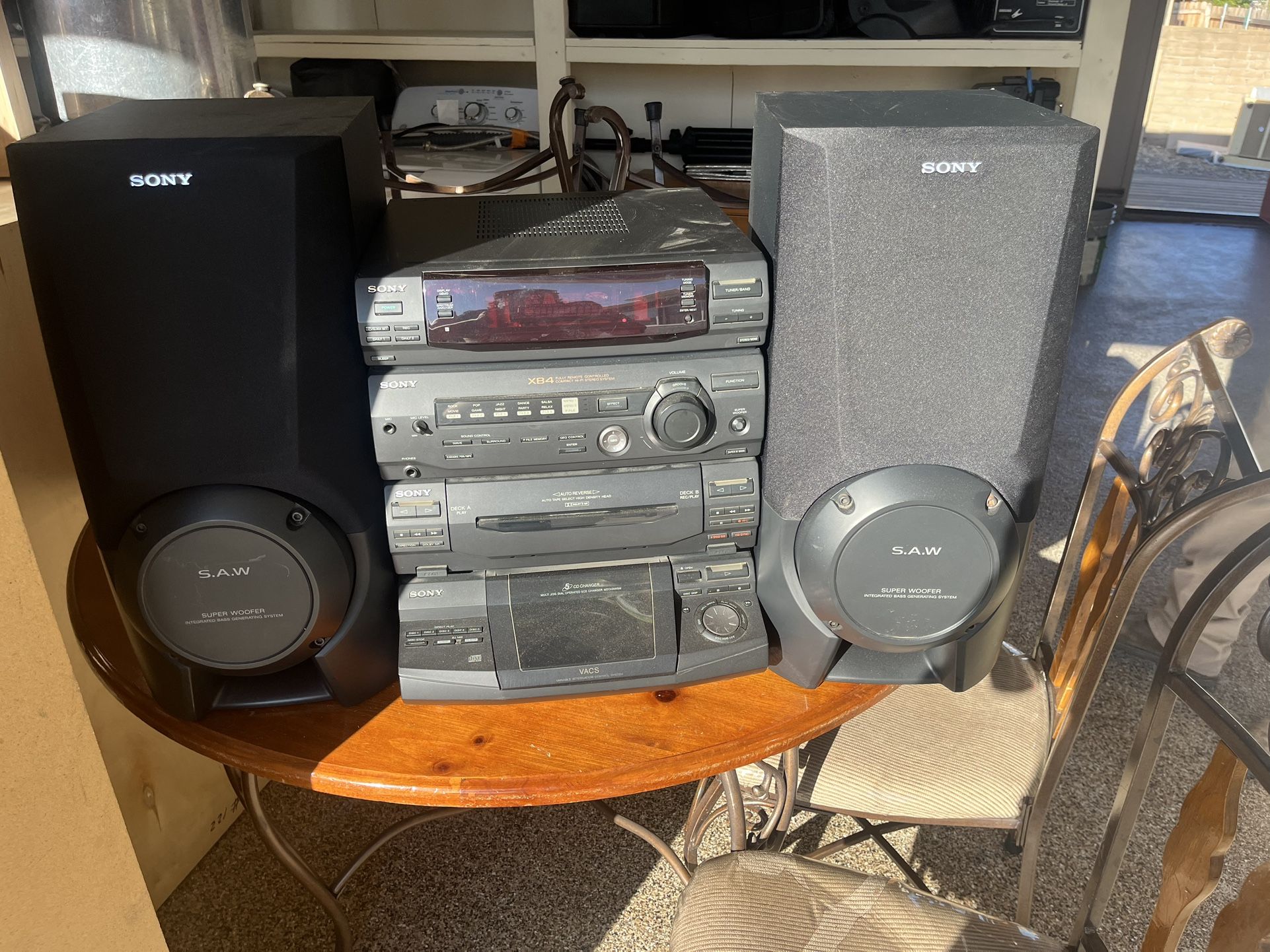 SONY SS-XB4V And SONY HCD-XB4