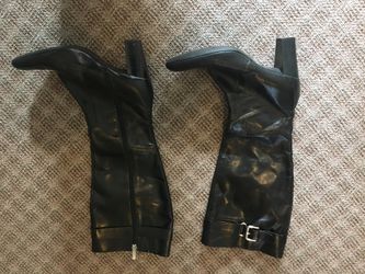 Enzo Angiolini Black Leather Boots Women’s Size 7M