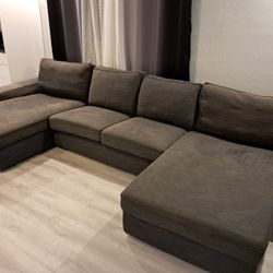Ikea Kiviv U Shape Sectional Sofa Gray 